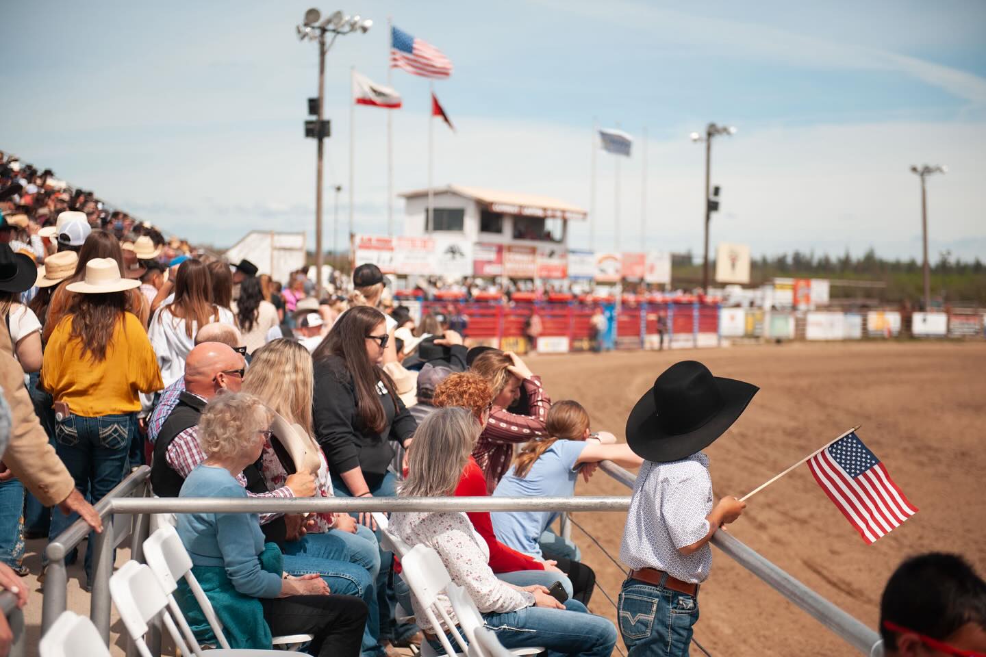 Watching the Oakdale Rodeo
