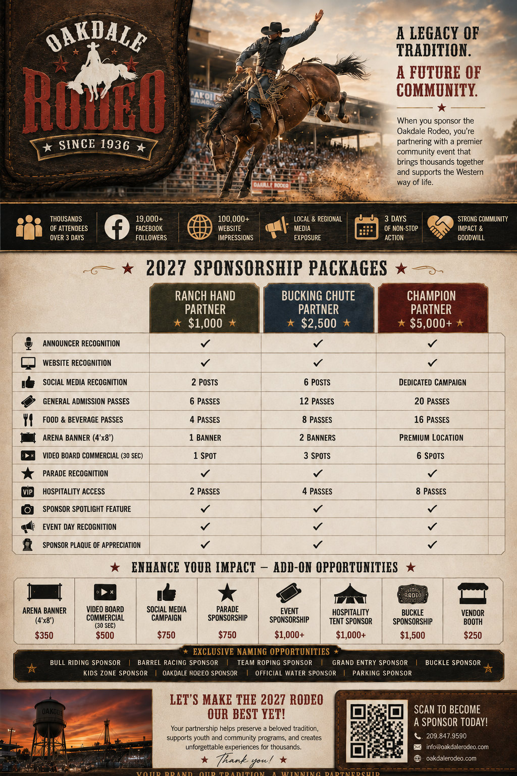 2027 Sponsor Packages