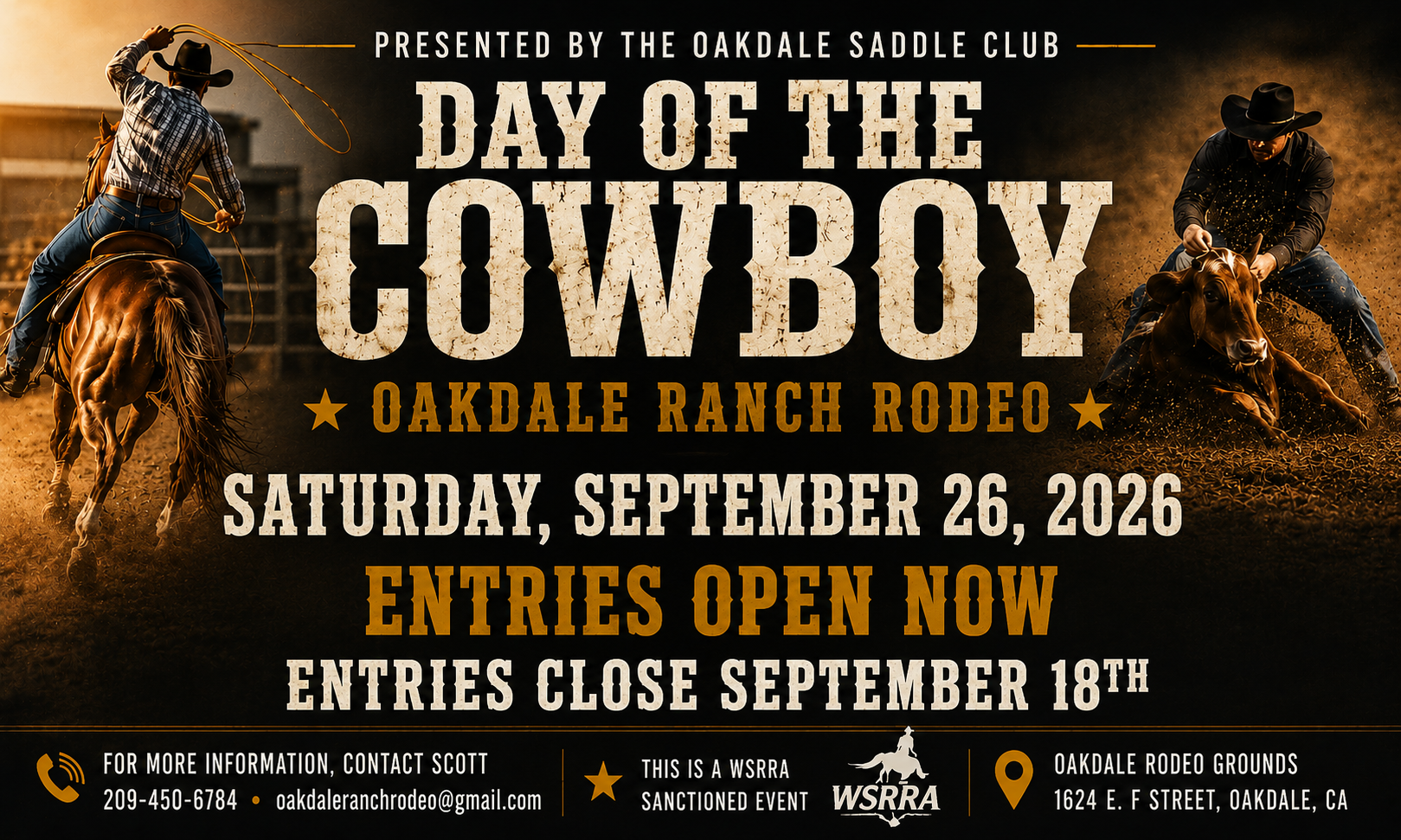 Day of the Cowboy Billboard Sign